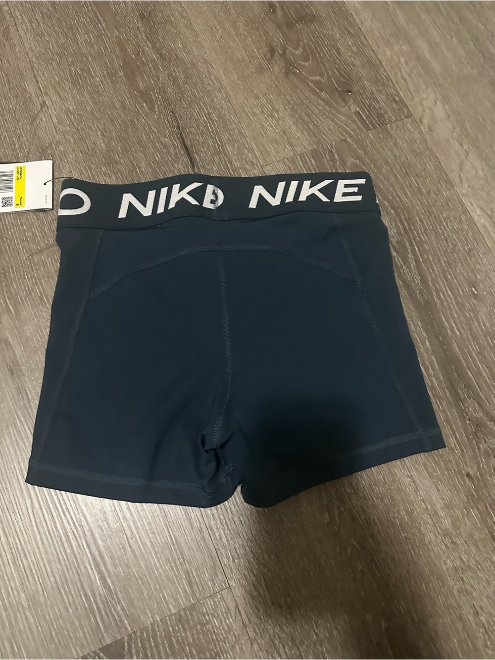 New Nike Pro Women’s Navy Blue Bike Shorts - Picture 5 of 8
